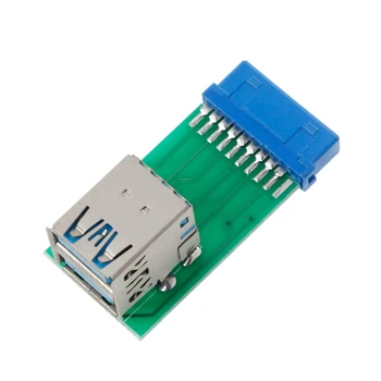 Notranji 20Pin 2 USB 3.0, Ženski Adapter Pretvornik PCB Board Kartice Extender