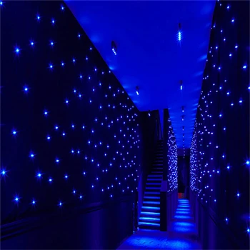 Nov Prihod 3 X 3 Metra Modro-Bele Barve LED Star Zavese Poroko Fazi Ozadje Krpo Za svate, Dekoracijo Ples