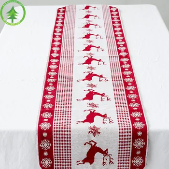 Nova Božič namizno dekoracijo zaloge Kreativne Božič Elk Natisni Tabelo Zastavo 35*170 cm