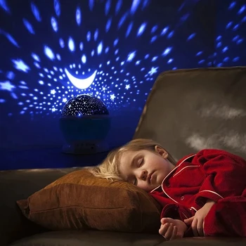 Nova LED Projektor Zvezda, Luna Ponoči Svetlo Nebo Obračanje Upravlja Noč Lučka Lučka za Otroke, Otroci Otroška Spalnica Božično Darilo