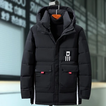 Nove Zimske Moške Oblazinjeni Oblačila Dodatno Oversize Jopiči Priložnostne Hooded Debele Zadrgo prikrivanje Bombažno Jakno plus velikost 7XL 8XL 9XL