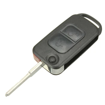 NOVO-2 Gumb Flip Daljinski Ključ Primeru HU64 Rezilo FOB Za Mercedes Benz A C E S W168 W202 Avto