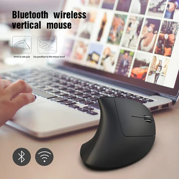 Novo 5d Ergonomska Navpično 2.4 g z Brezžičnim Usb Brezžična Miška za Pc 2400dpi Nastavljiv Bluetooth Miška