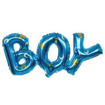 Novo DEKLE, FANT Aluminija Balon Balon Rojstni Dekoracijo Baby Balon Spolu Razkrije Baby Tuš Crossocheilus Pismo Balon