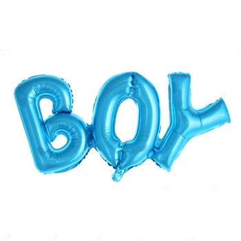 Novo DEKLE, FANT Aluminija Balon Balon Rojstni Dekoracijo Baby Balon Spolu Razkrije Baby Tuš Crossocheilus Pismo Balon