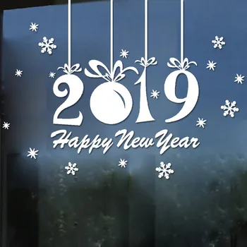 Novo Leto Vesel Božič Snežinka Stenske Nalepke, Domov Trgovina Windows Decals Dekor Božič Doma Vrt Orodje Dobave