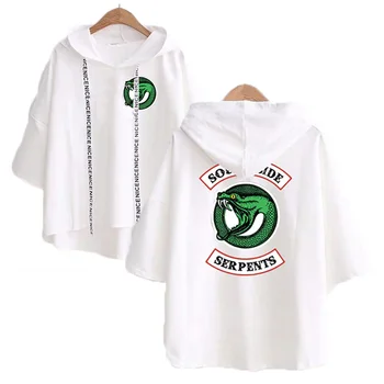 Novo Riverdale T-shirt Južni Strani Serpents Tshirt Ženske Hooded Priložnostne Ovratnik Vrhovi Tees Kratek Rokav Harajuku Kawaii T-Shirt