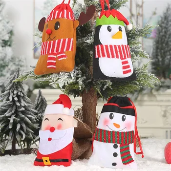NOVO Vrvico Božično Darilo Vrečke Okraski Božič Skladiščenje Pakiranje Ovijalnika Dobave Dekor Darilo Božično Drevo Predstavlja