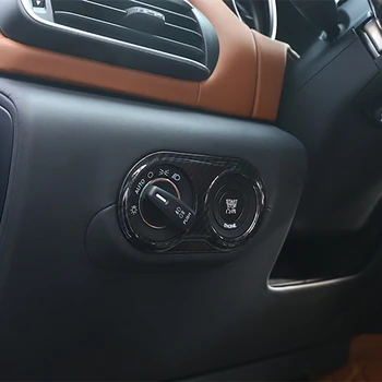 Ogljikovih Vlaken Avto Smerniki Vklop Dekorativni Okvir Pokrova Trim Nalepke Notranja Oprema za Maserati Levante 2017+