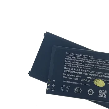 Original BV-T5C Baterija Za Microsoft Za Nokia Lumia 640 RM-1109 RM-1113 RM-1072 RM-1073 RM-1077 2500mAh baterije Visoke kakovosti