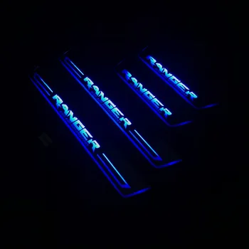 Osmrk led gibljejo vrata izvažajo za Ford ranger dinamično vrata polico ploščo ravno oblog prekrivne ikone varovala, ki teče/osnovna svetlobe