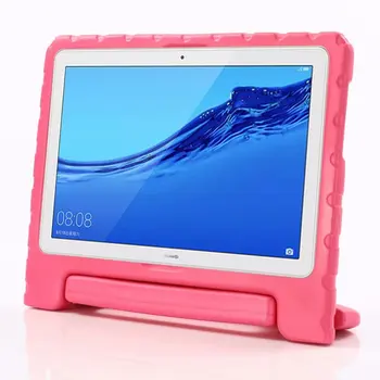 Otroci Primeru Za Huawei MediaPad M5 Lite 10 BAH2-L09/W19 DL-AL09 10.1 palčni tablični primerih Shockproof EVA Pena Stojalo pokrov Funda+ Flim