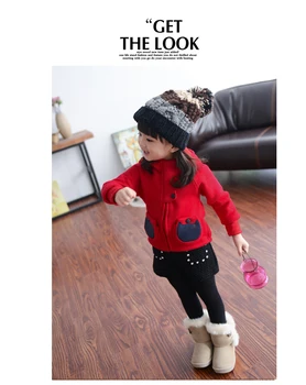Otroška oblačila 2020, pozimi in jeseni baby otrok čarobnega klobuka zgostitev vrhnja oblačila dekleta dolgi rokav Jakne & Coats