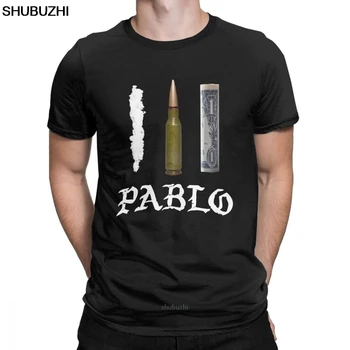 Pablo Escobar T-Majice za Moške Drog Bullet Denar Kratek Rokav Retro Tees Vrhovi okoli Vratu Bombaža, Plus Velikost T Shirt sbz8434