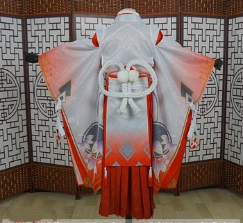 [PARK] Anime Onmyoji SSR Guiqietianjian Nova Koža Kimono Japanes Enotno Cosplay Kostum Tel Halloween Brezplačno dostavo 2019 Novo.