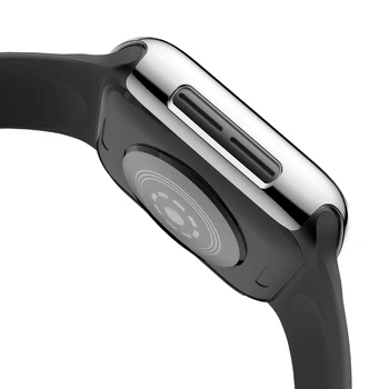 PC Okvir Primeru Cover za Apple Watch Band 4 40 mm 44 iWatch Serije 4 Zaščitni Zaslon Patron Plating Lupini