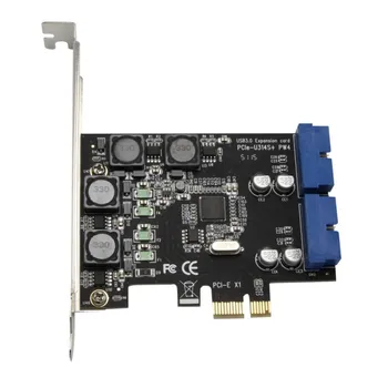 PCI Express 4 Vrat USB 3.0, Širitev Sim Dual 19/20PIN 8A Napajalni Modul Adapter