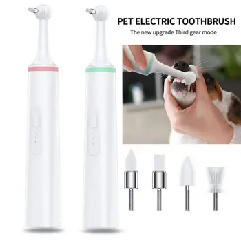 Pet zobna ščetka Pes, Mačka, Čistilni Material zobna ščetka Slab Zadah Tartar Zobe Očistite Orodje, Električno Krtačo za Psa Polnjenje prek kabla USB
