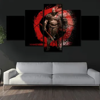 Platno Natisne Slikarstvo Domu Dekorativni Plakat Okvir 5 Kosov Igra Kratos Bog Vojne Wall Art Modular Slike Umetnine