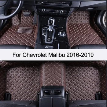Po meri Avtomobila, predpražnike Za Chevrolet Malibu 2016-2019/ PU usnje Auto Dodatki Nepremočljiva Preproge Non-slip Avto Preprogo