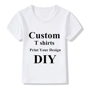 Po meri Chirdren T-majice DIY Tiskanje Vaš Design Otroci majice Fantje/Dekleta DIY Tee Majice, vrhovi Tiskanje,se Obrnite na Prodajalca Frist