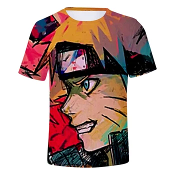 Poletje Anime Naruto 3d Majice Kostum Natisniti Moda Moški Ženske T-shirt Kratek Rokav Sport 3D majice Tee Shirt Majica Vrhovi