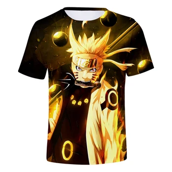 Poletje Anime Naruto 3d Majice Kostum Natisniti Moda Moški Ženske T-shirt Kratek Rokav Sport 3D majice Tee Shirt Majica Vrhovi
