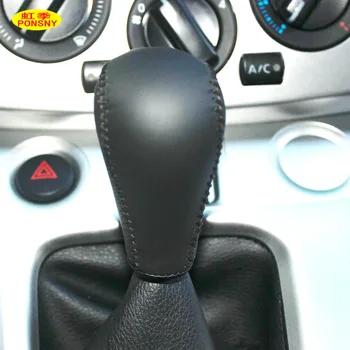 PONSNY Avto Orodje Zajema Primeru za Nissan NV200 Ročni Premik Ovratnice Pravega Usnja, Ročno sešijejo Avto Styling Črno / Rdeče črte