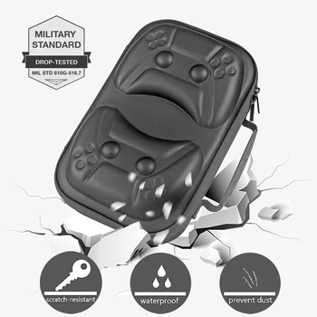 Potovalni kovček Prenosni Storage Controller Vrečko Vrečka Trdi Primeru Zajema Shockproof za Sony PS5 Gamepad Zaščito