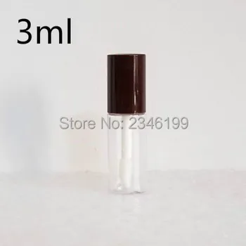 Prazno Lip Gloss Cev 3ml Pregleden Ustnice Glaze Cev Mock up Kozmetični Posodo Lipgloss Embalaža Mini Lipgloss Cev 1.2 ml 50pcs
