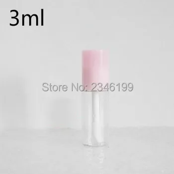 Prazno Lip Gloss Cev 3ml Pregleden Ustnice Glaze Cev Mock up Kozmetični Posodo Lipgloss Embalaža Mini Lipgloss Cev 1.2 ml 50pcs