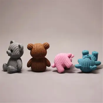 Priljubljena Stranka Dom Dekoracija Dodatna Oprema Srčkan Plastičnih Tedy Nosijo Mini Vila, Velikonočni Živalski Vrt Figurice Ho