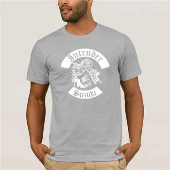 Priložnostne o-vratu, ohlapno poletje T shirt za moške Poletne Kratke Rokave Vsiljivec Cruiser Chopper Motocikel Rockerji kul človek T-shirt