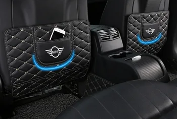 Primerna za BMW Mini sedež nazaj ogljikovih vlaken anti kick pad minicooper zadaj proti kick pad otrok zaščitna ploščica