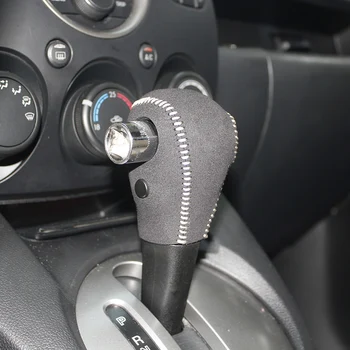 Primeru ppc Antilop Usnja prestavna ročica pokrov Za Mazda 2 NA avtomobilski pokrov na prestavna ročica Naravnega usnja prestavi držijo postopkov oživljanja pero