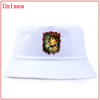 Princesa Mononoke drevo ribolov, klobuki za moške bucket pokrivalo ženske kape za ženske puhasto vedro klobuk oblikovalec vedro klobuk skp za moške