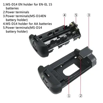 Pro Ir Daljinski Mb-D16 Navpično Battery Grip Za Nikon D750 Slr Digitalni Fotoaparat Kot En-El15