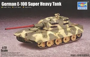Prvi trobentač deloval 1/72 obsega tank modeli 07121 nemško Vojsko Super Težki Tank E-100