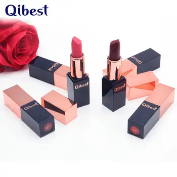 Qi vlažilno šminko vijoličen fižol paradižnik rdeča mehka krema za ustnice trajne nepremočljiva battom mat šminko svinčnik QB051