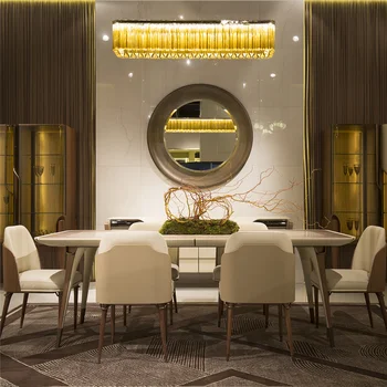 Razkošje svetlobe post-moderni hotelski restavraciji pogaja masivnega lesa stol prodajni oddelek high-end usnje umetnosti stol LX103105