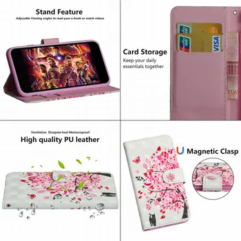 Reža za kartico Usnje Primeru Telefon Za Huawei P Smart 2018 2019 Y5 Y6 Pro 2017 Y7 Y9 Čast 9 10 Lite 7X 8X DP24Z