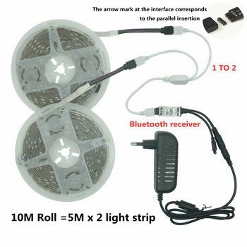 RGB 2835 LED Trakovi Luči Bluetooth 5M Nadzor Notranji in Zunanji Dekorativna Luč Niz Bistvene Svetilke Za Življenje Vzdušje