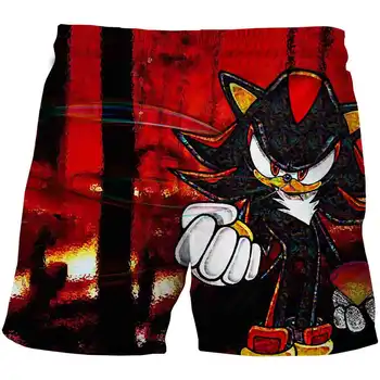Risanka Sonic Hedgehog kratke športne hlače, otroci jeans 2020 priložnostne poliester Elastični Pas, Otroci in modnih sonic kratke Hlače