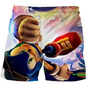 Risanka Sonic Hedgehog kratke športne hlače, otroci jeans 2020 priložnostne poliester Elastični Pas, Otroci in modnih sonic kratke Hlače
