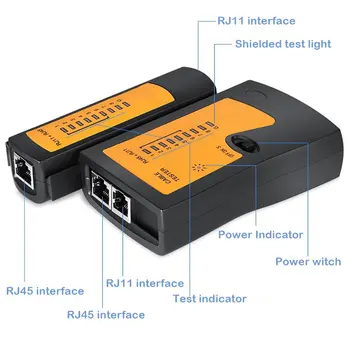 RJ45 Kabel lan tester Network Cable Tester RJ11 RJ45 RJ12 CAT5 UTP LAN Kabel Tester Omrežja Orodje za Popravilo omrežja