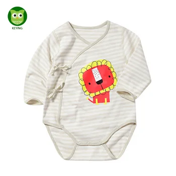 Ročna izbira nastavitev Dojenček Fant Obleko O-vratu Bombaž Telo Živali Trak Vestido Infantil Novorojenčka Fantje Dekle z Dolgimi Rokavi Baby Bodysuits