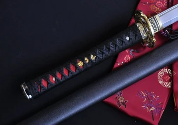 Ročno oblikovati Celotno Tang T10 Kitajski Meč 9260 pomlad jekla Kiriha-Zukuri Rezilo