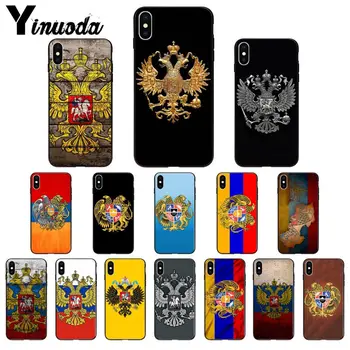 Rusija Grb Dvakrat vodil orel Srčkan Primeru Telefon Za Apple iPhone 11 8 7 6 6S Plus X XS MAX 5 5S SE XR 11 pro Pokrov
