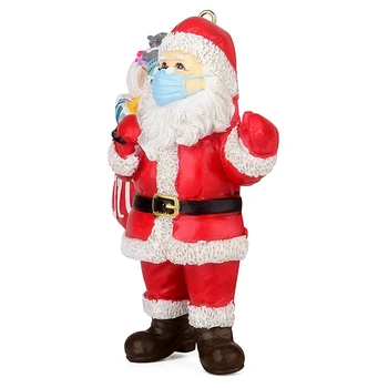 Santa Claus Dekoracijo, Christmas Tree Okraski Obesek, Santa Claus Masko Tradicionalne Domače Dekoracijo (6PC)