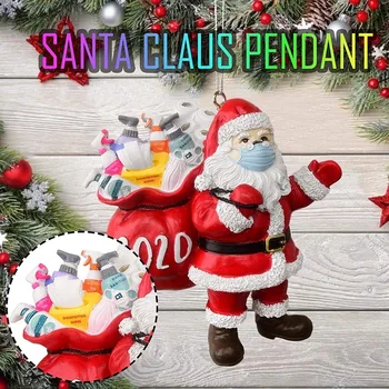 Santa Claus Dekoracijo, Christmas Tree Okraski Obesek, Santa Claus Masko Tradicionalne Domače Dekoracijo (6PC)